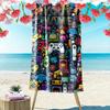Name Custom Gamer Print Beach Towel, Large Soft Quick Dry Towel for Beach Camping Swimming
