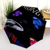 1 PC Automatic Folding Umbrella - Among Us Custom Name Pattern, Portable & Foldable Design with 8 Ribs, Christmas Birthday Gifts