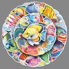 50PCS Waterproof Marine Life Cartoon Stickers for Notebooks, Phones, and Thermos Cups