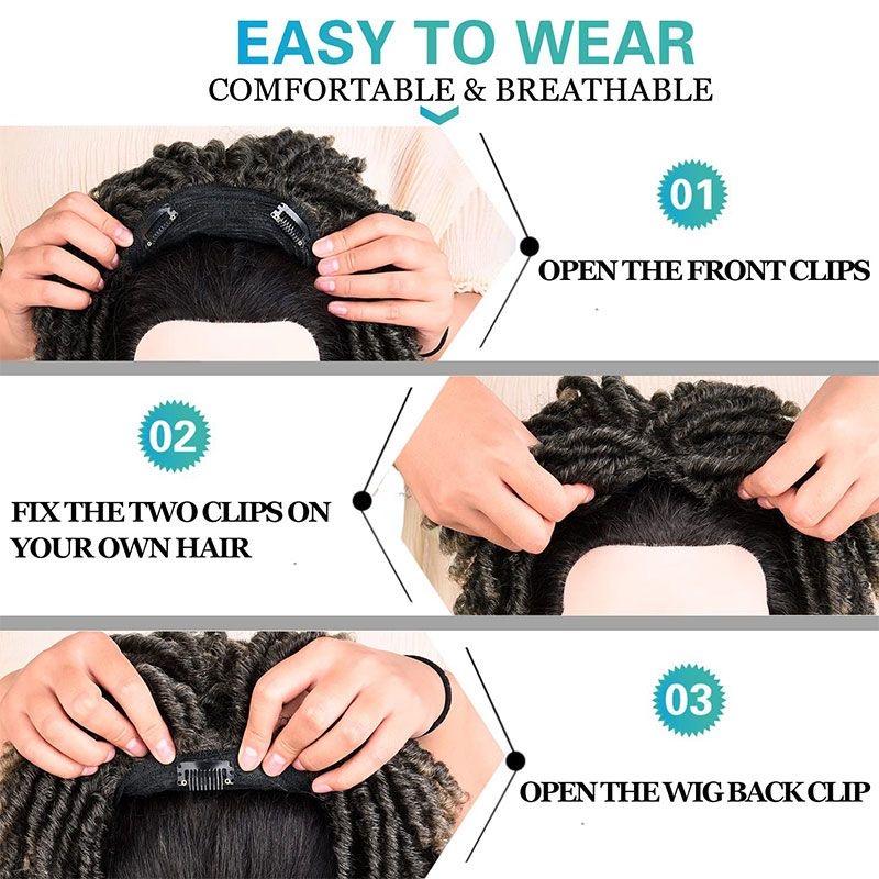 Men's Gradient Dreadlocks | Street Style | High-Temperature Yarn | Party & Casual