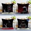 1PC Japanese Bushido Samurai Pillow Case Square  Bedroom Sofa Leisure Comfort Cushion Car Home Decoration Pillowcase 40x40
