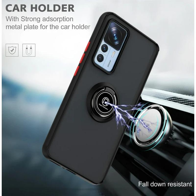 Rotatable bracket Phone case for Xiaomi 12T Pro 12 Lite 12X MIX4 Mi 11T 11 10T Xiaomi A3 9T Finger Ring Car Holder Cover