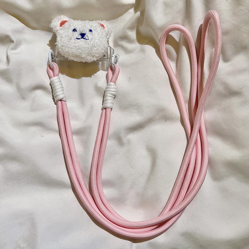 Cute Cartoon Plush Bear Doll - Long Crossbody Phone Lanyard, Durable Women's Shoulder Strap