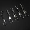100Pcs Fishing Line Hook Connectors Round Bearing Swivels Fishing Snap Fishing Swivels Fishing Swivels with Locking Snap