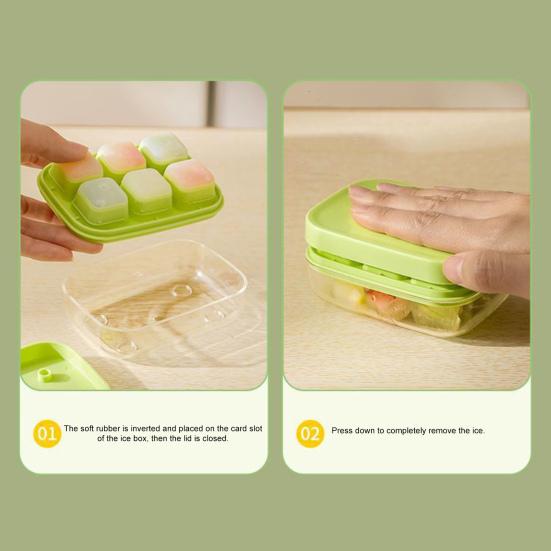 Silicone Ice Cube Tray with Lid Easy Release Mini Square Ice Mold for Freezer BPA-Free Stackable Ice Cube Maker Home Bar Essential