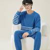 Men's Winter Pajamas Set - Teen Student Plus Velvet, Thick Cold-Protection Homewear