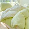Korean Solid Color Square Jacquard Bedding Sets Comfortable Naked Sleep Summer Bed Linens Romantic Comforter Set for Girls