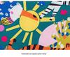 Summer 2025 European & American Style Girls' Princess Cartoon Tropical Short-Sleeve Dress