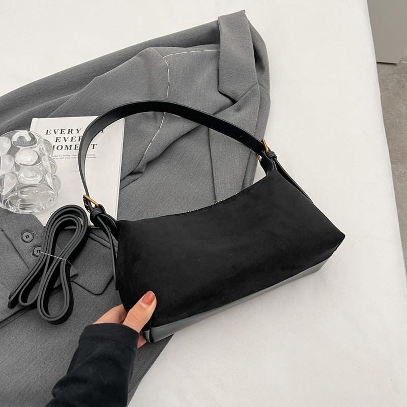 Ielgy Underarm Bag Large Capacity Texture Frosted Retro Shoulder Messenger Bag