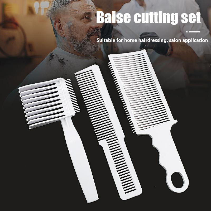 Peigne de Coupe de Coiffeur Professionnel pour Hommes Réglable S Arc Hybride Plateau Plat Tondeuse à Cheveux Fade Brosse Outil de Coiffage de Salon