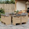 VidaXL 9-Piece Garden Dining Set with Cushions, Patio Table and Chairs, Patio Furniture, Outdoor Furniture, 3210660
