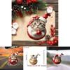 Car Hanging Ornament Acrylic Cat Cartoon Design For Holiday Home And Auto Decoration