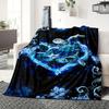 Blue Sea Turtle Throw Blanket, Bohemian Animal Cover For Couch Bed Sofa Office Camping