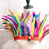 2 Meters/Strip Rooster Tail Cloth Edge Chicken Feather Cloth Strip Performance Dress Skirt Cloth With Shawl Feather Decoration Clothing Accessories