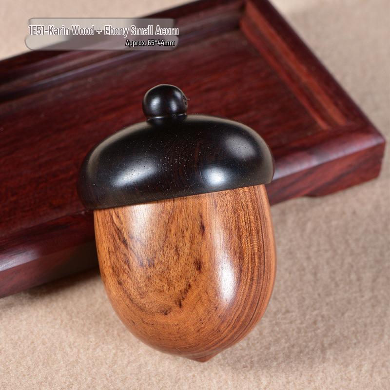 Ebony Rosewood Acorn Color-Block Wooden Ornament Pendant