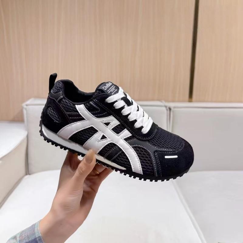 

Women s new summer versatile thick-soled mesh breathable sports little white shoes casual 35 чёрный