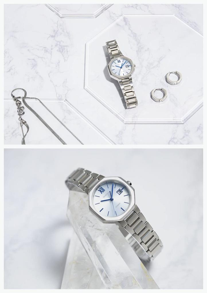 Casio Sheen SHS-4529D-7AJF Solar Silver Women's