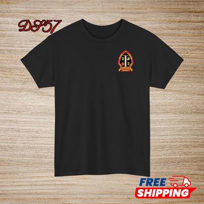 2. Bataillon 2. Marine-Regiment USMC Kleines Logo T-Shirt S-5XL Hergestellt in den USA Unisex T-Shirt