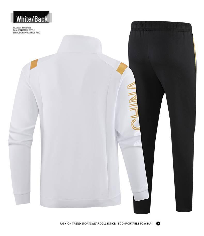 Unisex National Team Sportswear Set: Stand-Up Collar Jacket for Taekwondo & Martial Arts Training