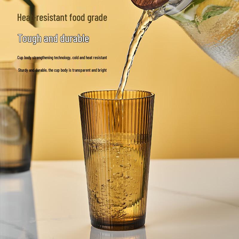 Amber Acrylic Plastic Tea & Juice Cup