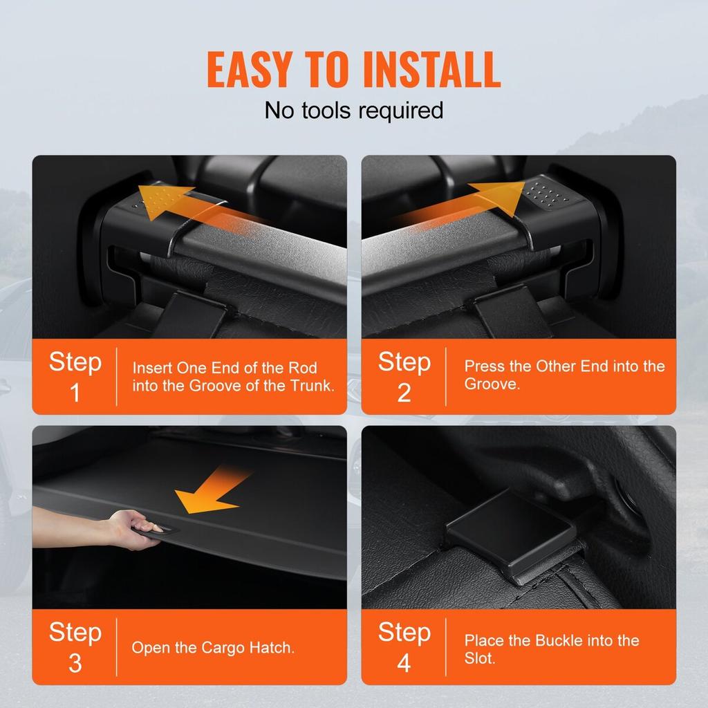 Retractable Cargo Cover for Honda CRV 2023-2024 Upgraded Rear Trunk Cover