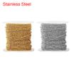 2meters 2mm Stainless Steel Bracelet Chains Bulk Never Fade PVD Necklace Ball Bead Chains for Diy Bracelet Jewelry Accessories