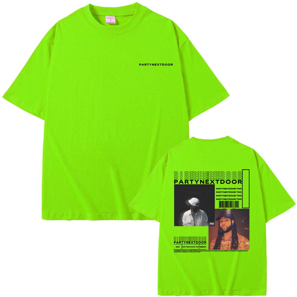 Rapper Partynextdoor Partynextdoor Dvě Alba Oboustranný Potisk Tričko Pánské Hip Hop Vintage Trička Pánské Nadměrné Streetwear