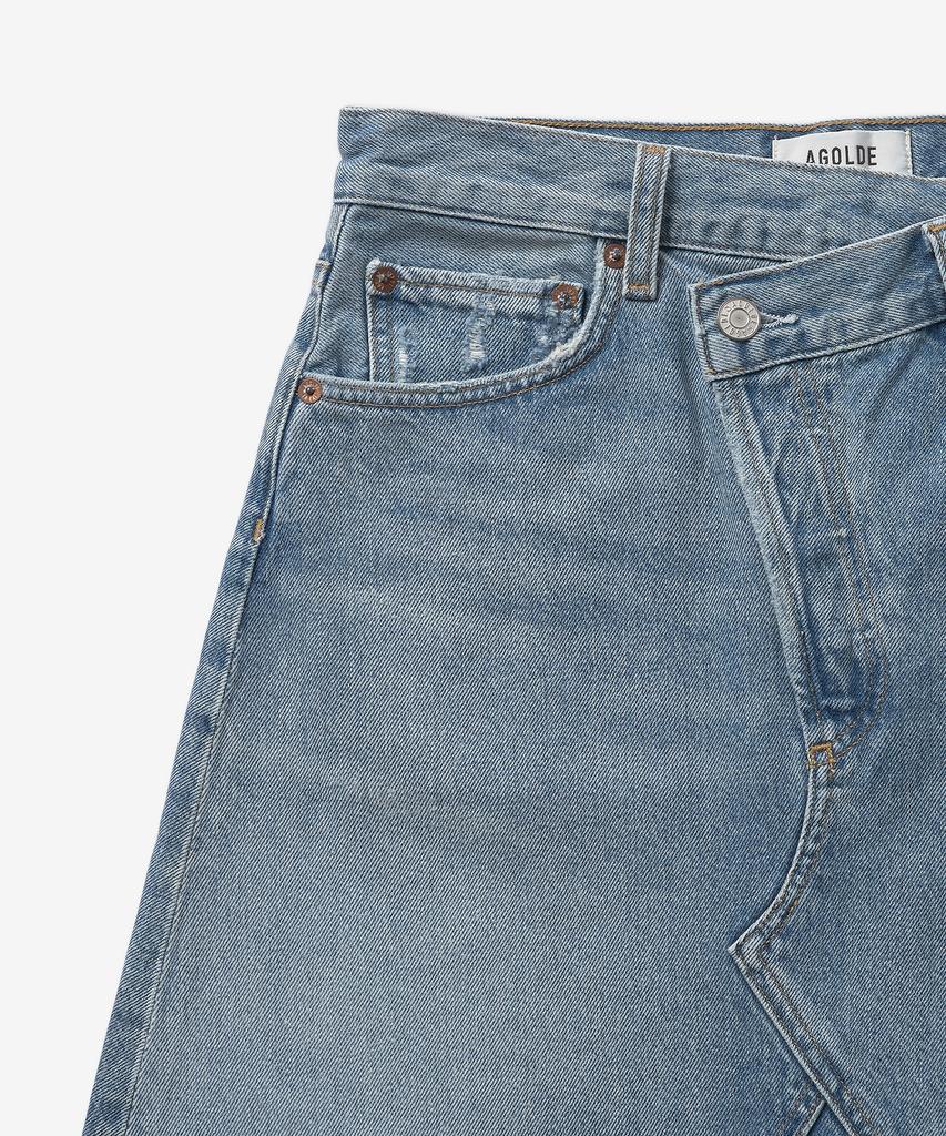 A Goldy Crisp Cross Denim Skirt - Light Blue / A30411141Sbol