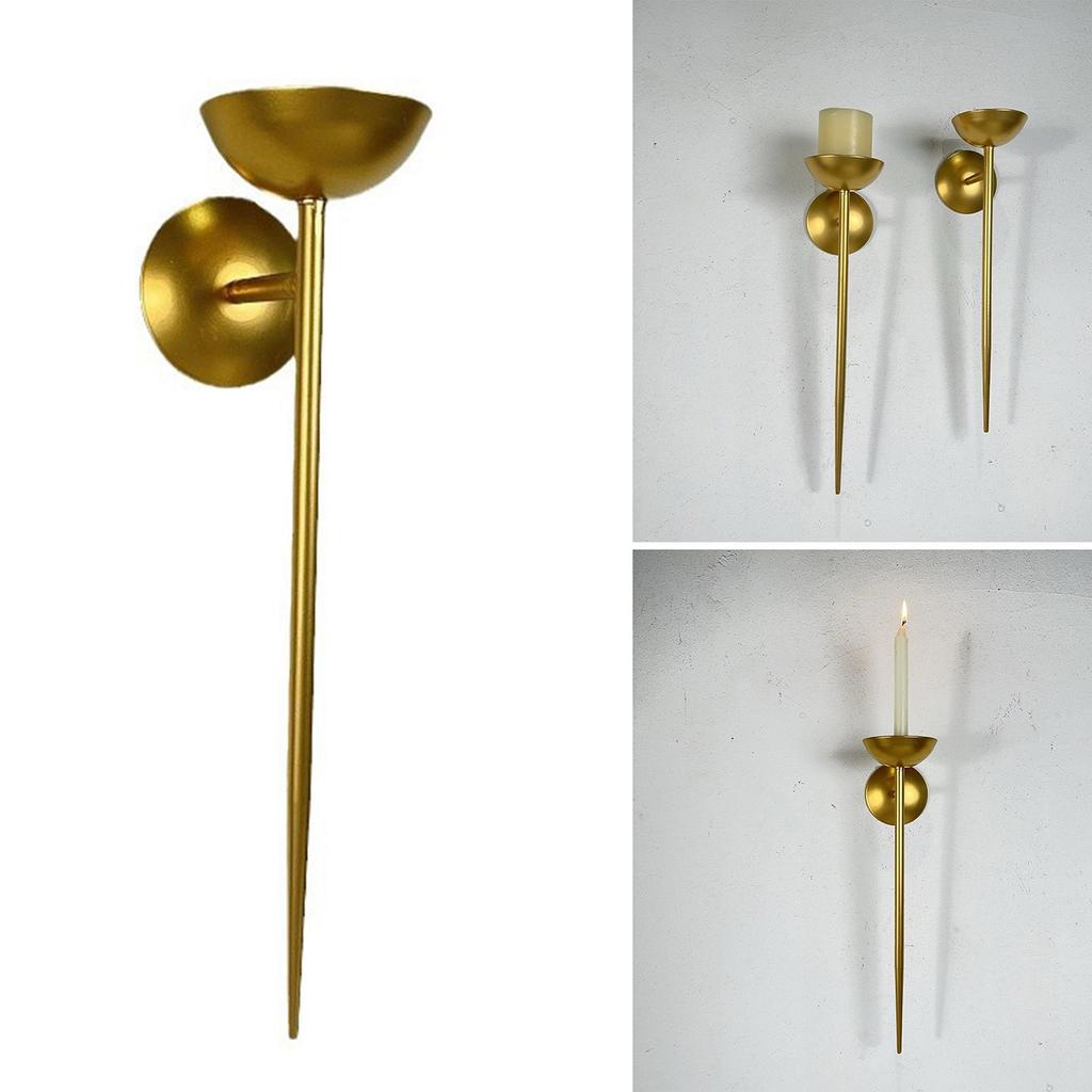 Elegant Wall Mounted Candle Sconce Holder Modern Iron Candle Holder Candlestick for Wall Decoration