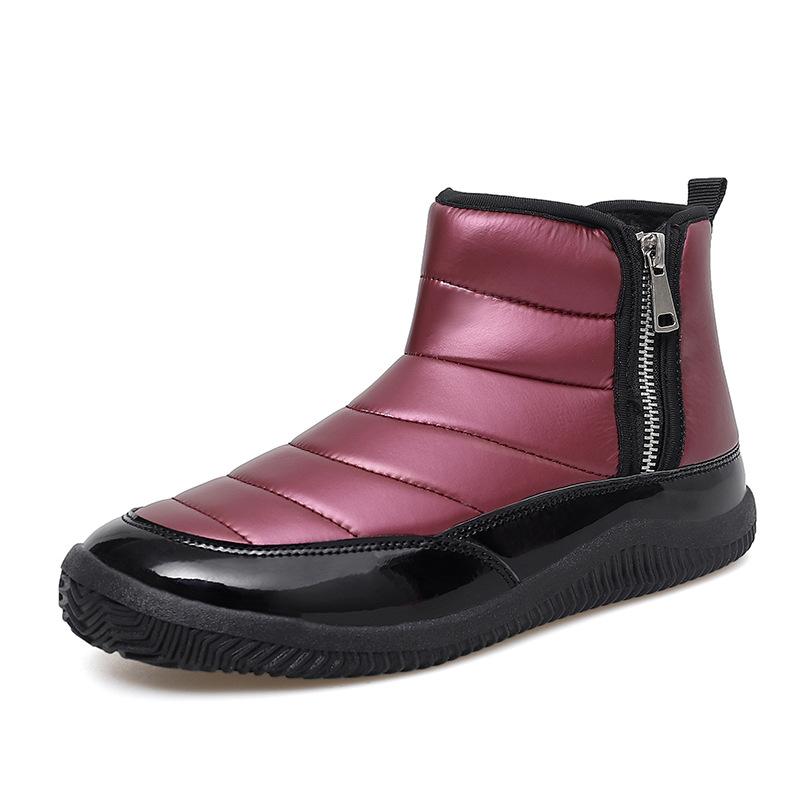 New winter outdoor snow boots warm short boots thickened and velvet winter cotton shoes 35