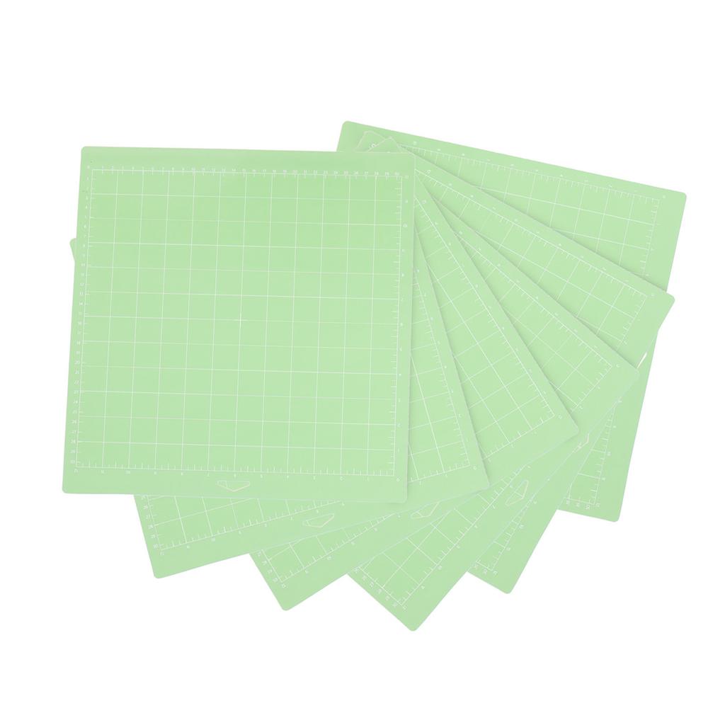 6PCS Cutting Mat 12x12 Inch Green Gridded Craft Sewing Cutting Board for DIY Handicraft