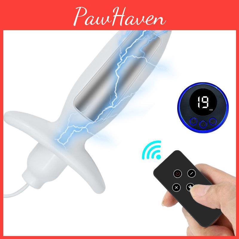 Plug Remotecontrol Shock Rechargeable Anal Erotic Bdsm Device For Anus And Vagina Stimulation