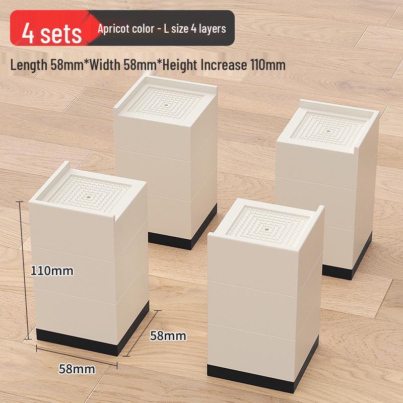 Universal Furniture Heightening Pads: Nail-Free, Stable, Moisture-Proof for Tables & Chairs