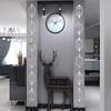 10pcs 3D Mirror Diagonal Lace Wall Stickers Acrylic Porch Wardrobe Border Decoration Wall Decals Self-adhesive DIY Art Mural