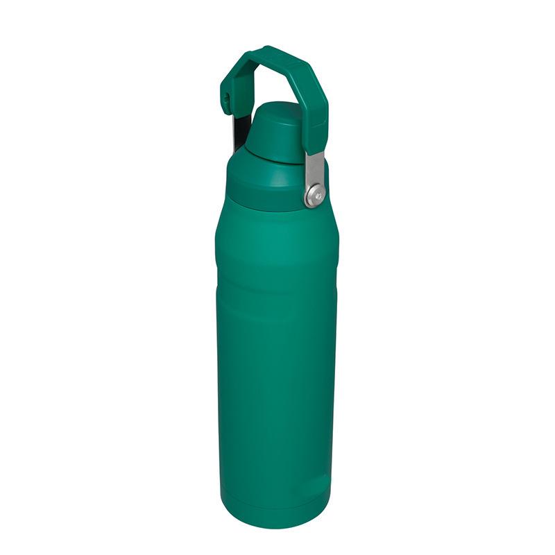 

304 Stainless Steel Angled Spout Kettle: Double-Walled Vacuum Flask, Large-Capacity Handheld Sports Water Bottle, Customizable Outdoor Gift 18oz зелёный
