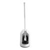 360 Degree Toilet Cleaning Brush Set with Antimildew Storage Stand Curved Design Detachable Handle Bathroom Scrubber
