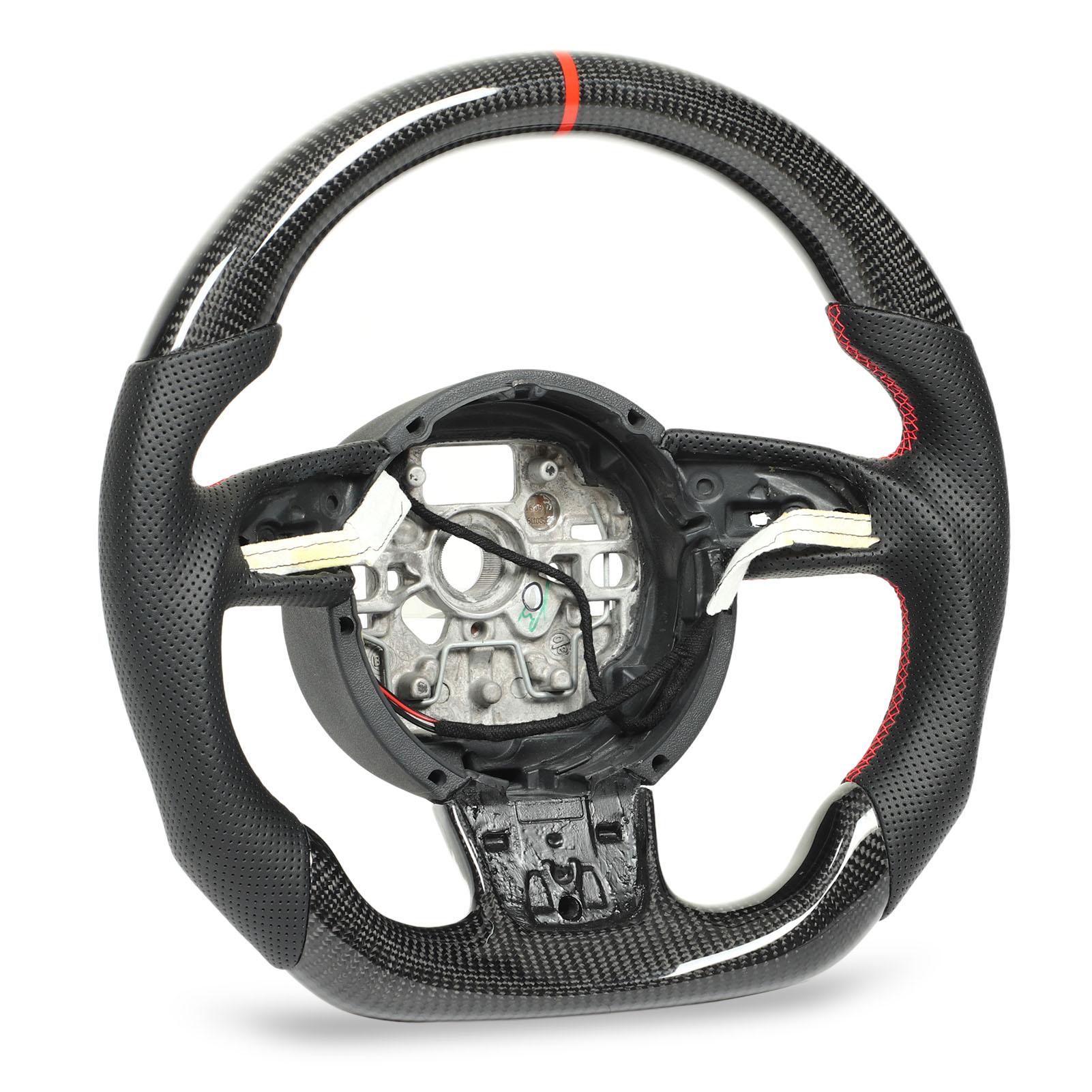 

Руль с подогревом из углеродного волокна, руль из перфорированной кожи для C7 4G A6 A7 S6 S7 2011–2018