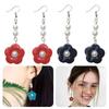 1 Pair Minimalist Punk Hip Hop Geometric Pearls Flower Earrings Hyperbole Cool Earrings for Women Aesthetic Ear Jewelry