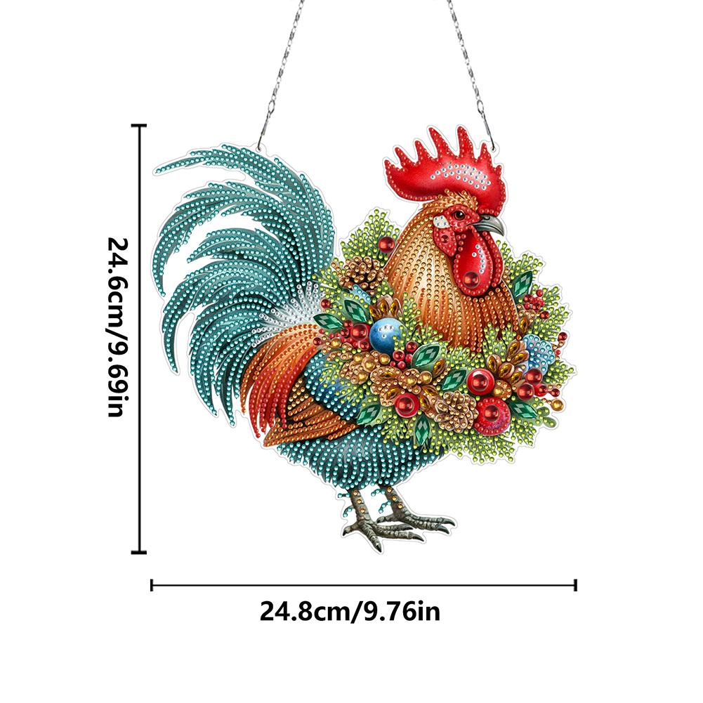 2D Flat Christmas Acrylic Special Shape Goblin DIY Diamond Painting Dots Pendant Diamond Painting Decor DIY Diamond Art Pendant