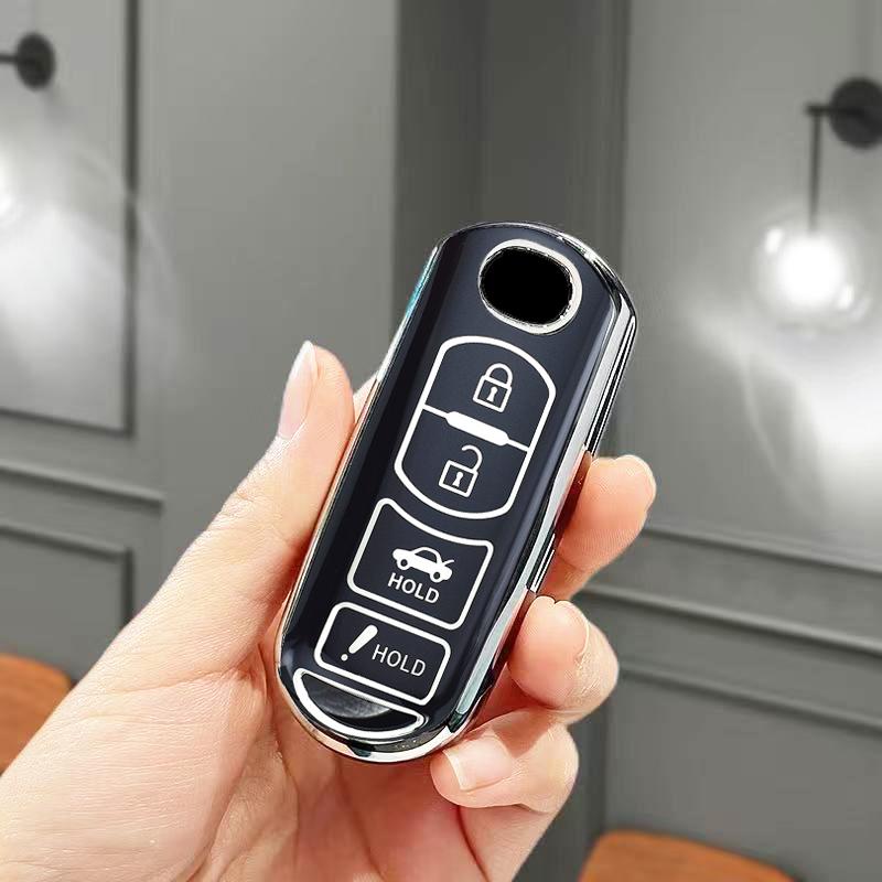 Fashion TPU Keyless Protector For Mazda 2 3 5 6 Axela Atenza MX5 CX-3 CX-4 CX-7 CX8 CX-5 CX-9 Demio Car Cover Fob Case Holder