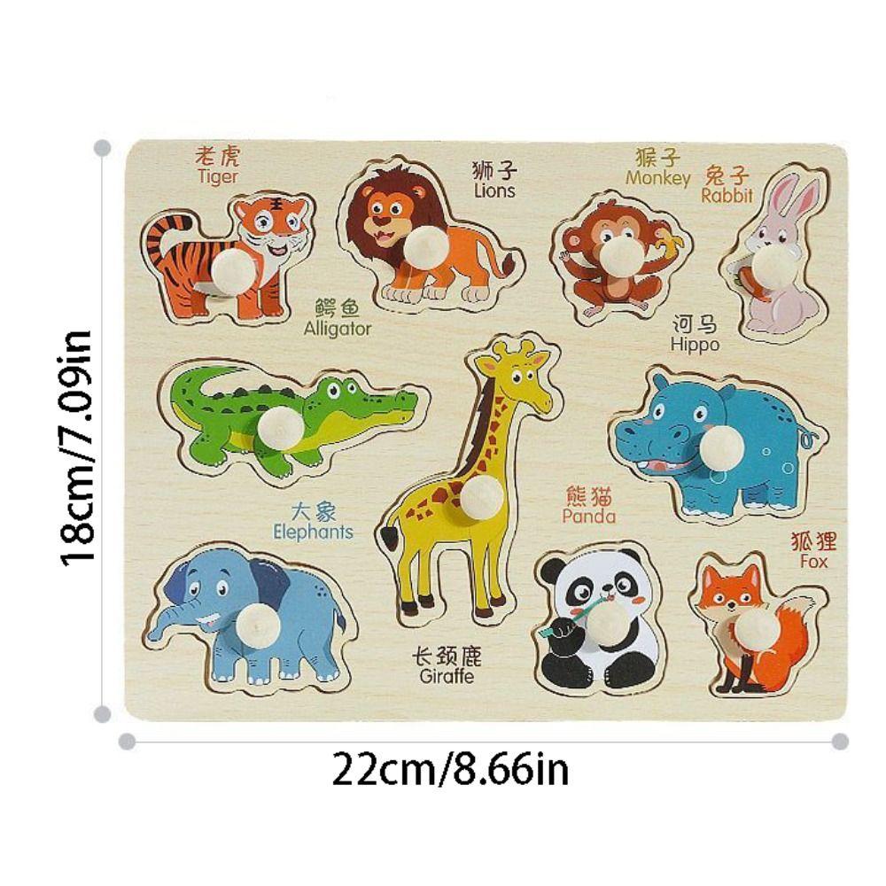 Shape Matching Hand Grab Boards Toys Montessori Tangram Jigsaw Game  Children
