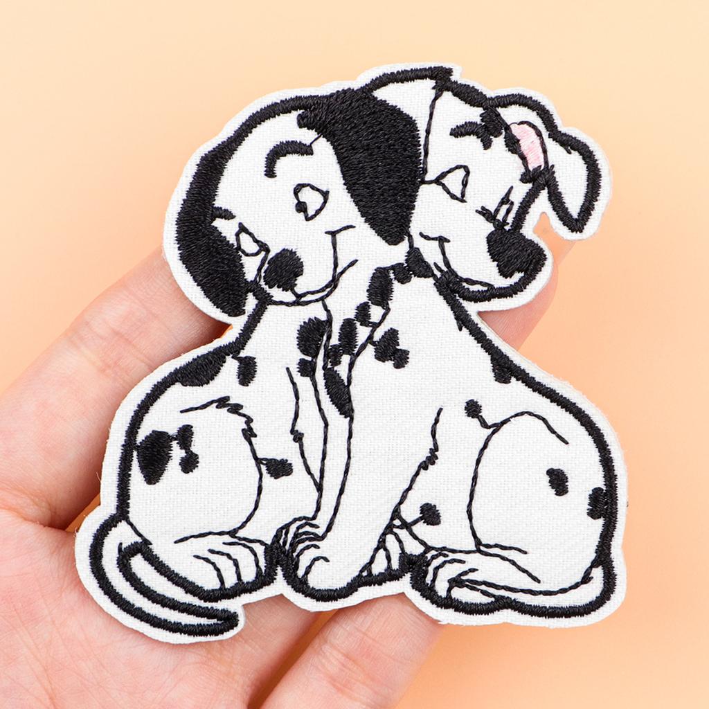 Cute Stitch Patches On Clothes Cartoon Black Cat Embroidered Patches Dogs Badges Iron On Patch DIY Clothing Accessories