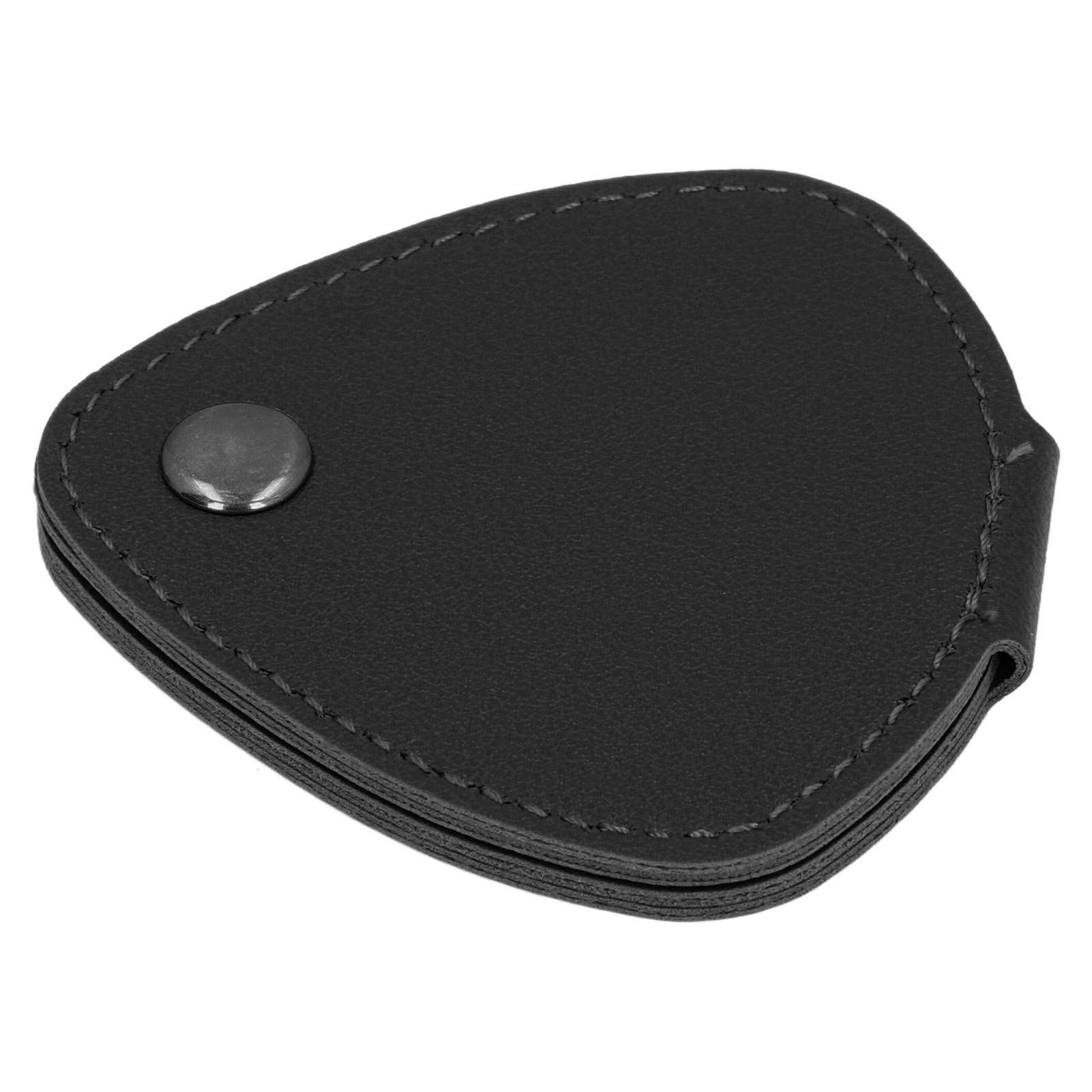 

Сумка для хранения медиаторов для гитары 6 отделений контейнер из ПУ кожи металлическая пряжка держатель для медиаторов чехол для ежедневного использования чёрный