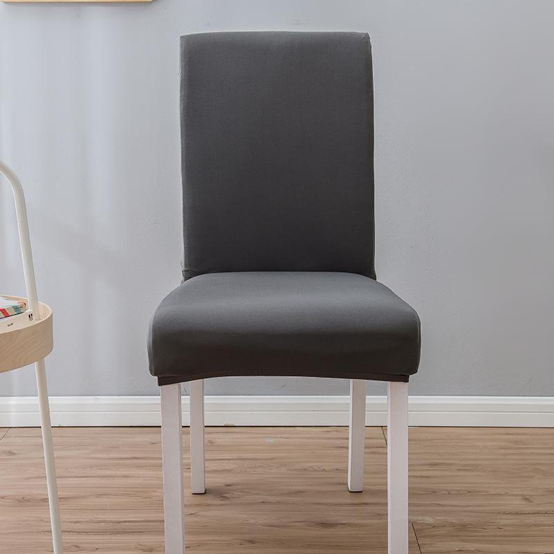 Milk Silk Solid Color Stretch Chair Cover for Office, Hotel, Restaurant, and Home - One-Piece Style