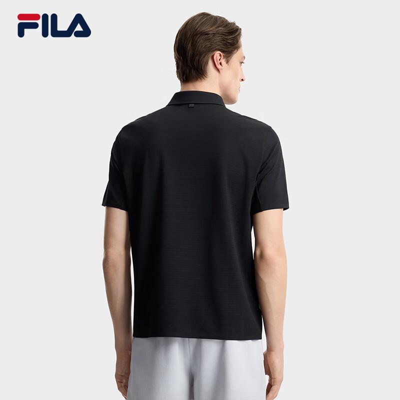 FILA Men's Knit Short Sleeve Polo Shirt