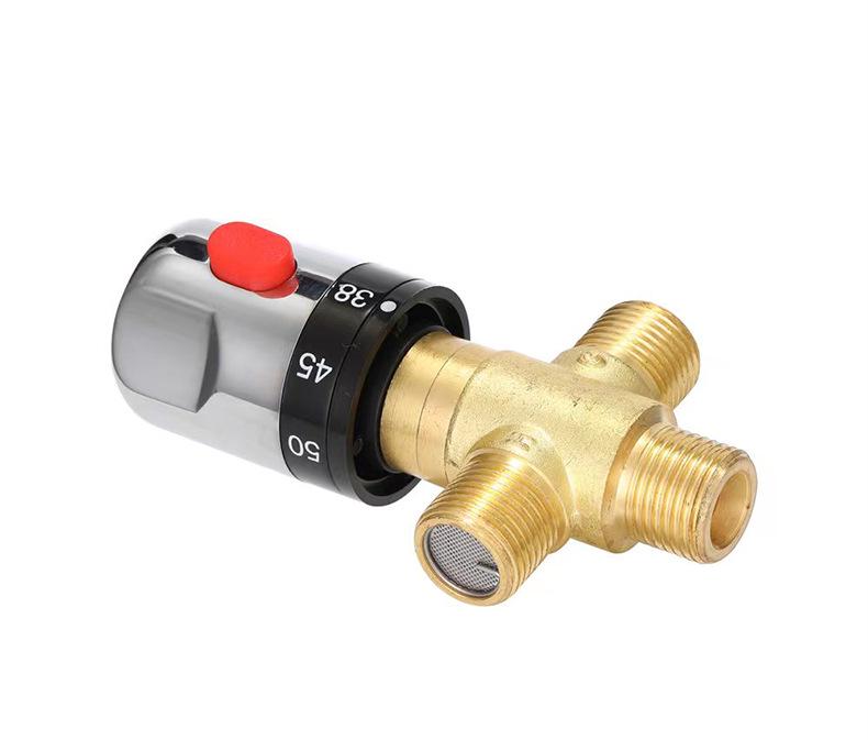 Válvula Mezcladora Termostática de Latón para Baño para Control de Temperatura