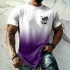 Men's Basic Hawaiian Style Short Sleeve T Shirt UPF50 Plus Sun Protection Breathable Loose Fit Summer Outdoor Casual Top