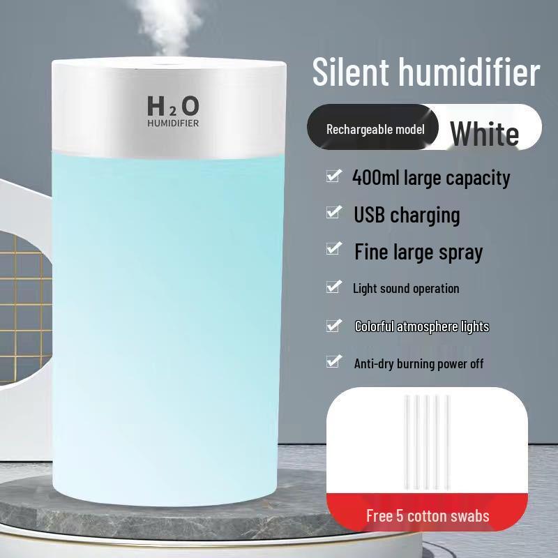 Large Capacity Wireless Humidifier & Air Purifier for Car, Home & Bedroom - Aromatherapy, Dustproof, Hydrating & Moisturizing