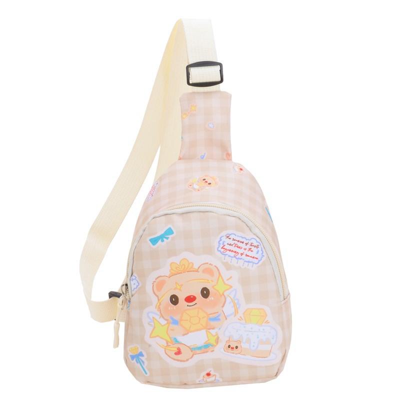 School bag new bag cartoon cute bear crossbody small backpack baby change bag breast bag