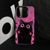 Black Cat Pattern Phone Case Case for iPhone17 16 15 14 13 12 11 Pro/ Max/Plus Shock-proof Rear Cover Anti-fingerprint